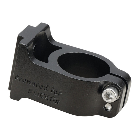 Rixen & Kaul KLICKfix 0211MSA Quick Start Manual