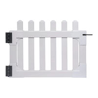 Zippity Newport Vinyl Picket Gate Assembly Instructions Manual