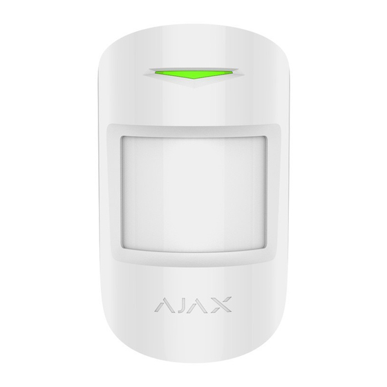 AJAX  MotionProtect Quick Start Manual