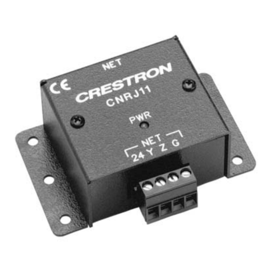 Crestron CNRJ11 User Manual