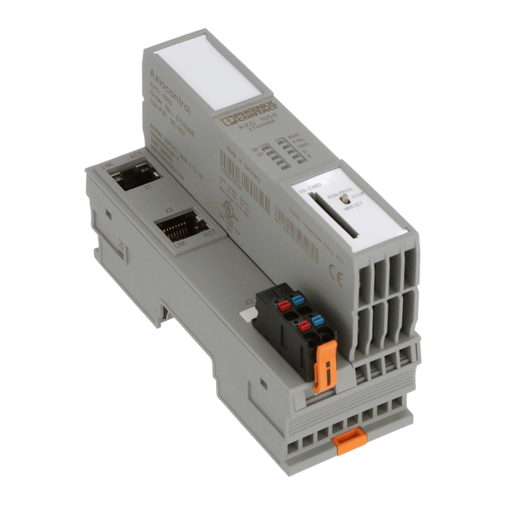 Phoenix Contact AXC 1050 PN STARTERKIT Quick Start Manual