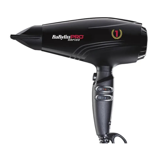 BaBylissPro RAPIDO BAB7000IE Manual