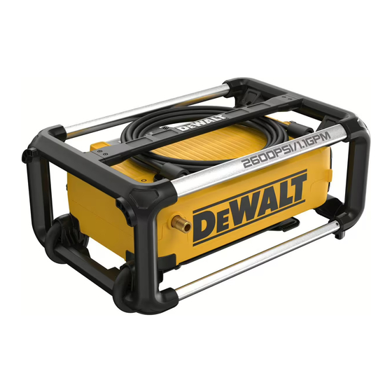 DeWalt DWPW2600 Instruction Manual