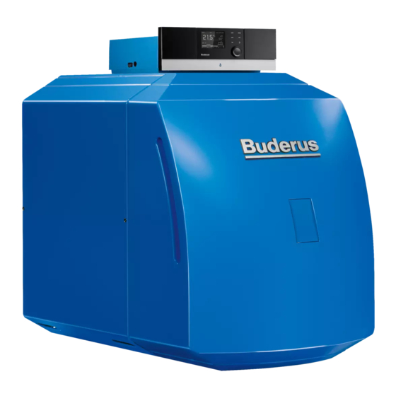 Buderus Logano GB125 BE US Operating Instructions Manual