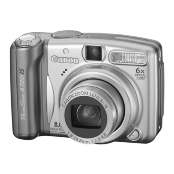 Canon PowerShot A720 IS Manuals