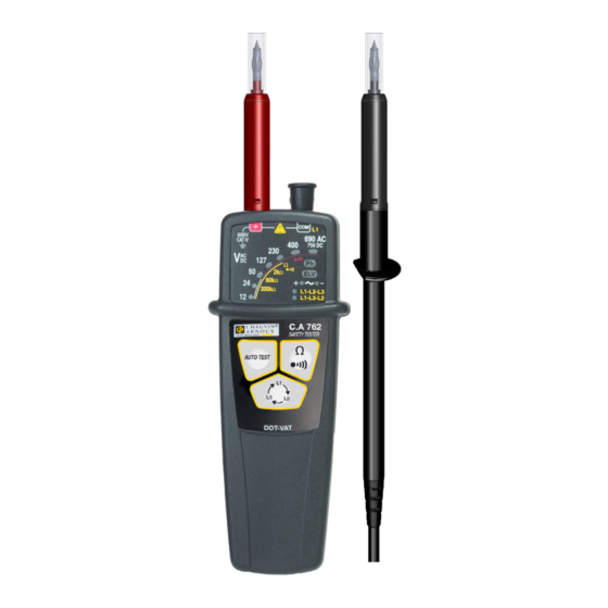 Chauvin Arnoux C.A 762 IP2X User Manual
