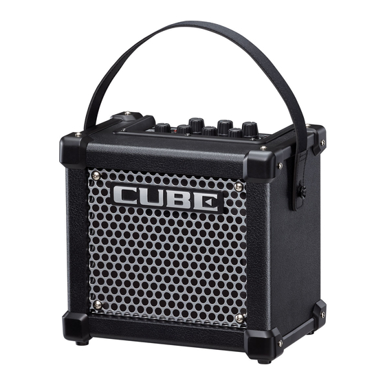 Roland Micro CUBE GX Training Manual