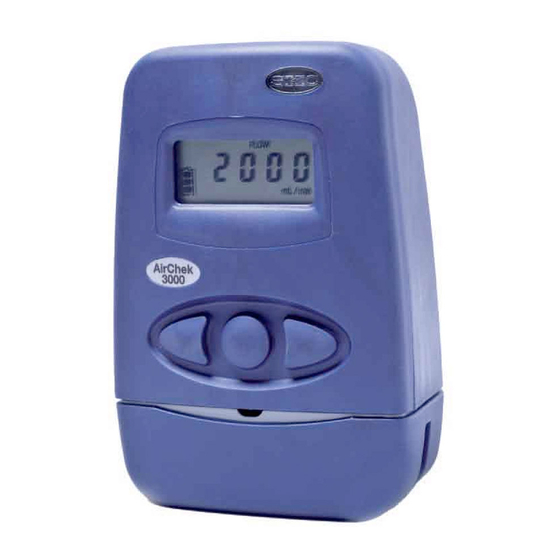 SKC AirChek 3000 Operating Instructions