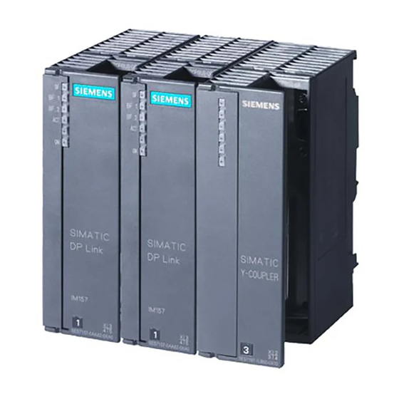 Siemens Simatic 6ES7 157-0AD81-0 A0 Series Manuals