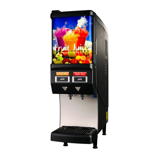 Cornelius 2 Flavor Post-Mix Cold Coffee Dispenser Quest 2000 Technical Specifications