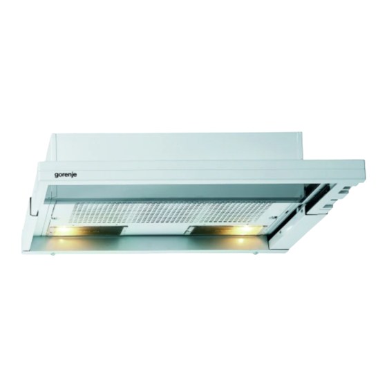 Gorenje DF610W Instructions For Mounting And Use