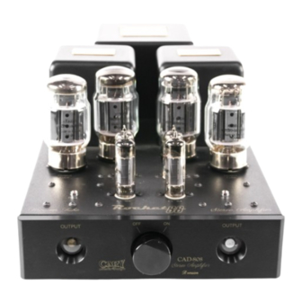 Cary Audio Design CAD 808 Owner's Manual