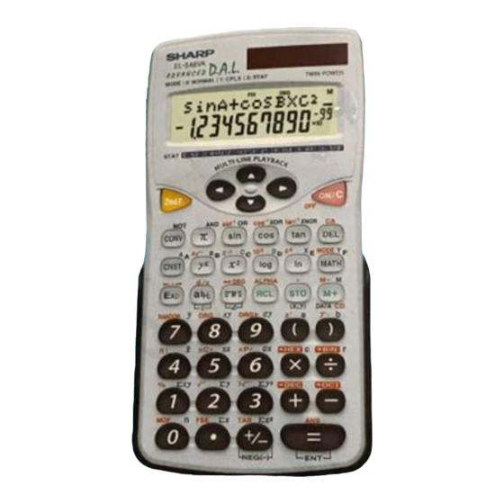 Sharp EL-546VA Operation Manual