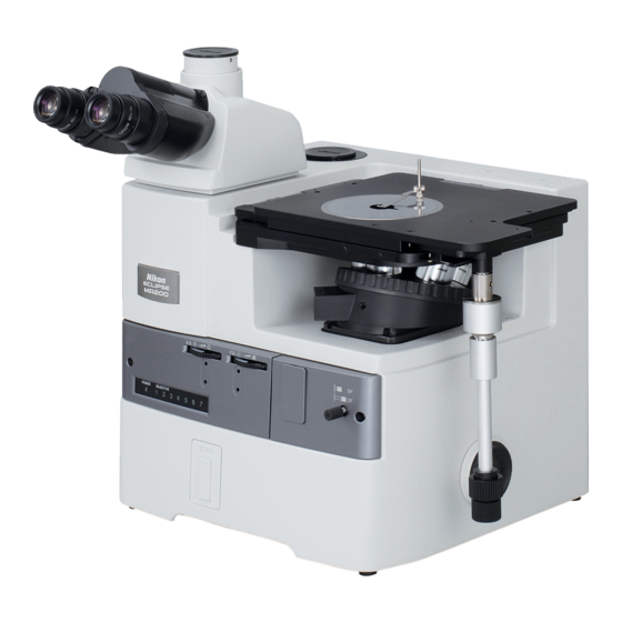Nikon ECLIPSE MA200 Instructions Manual
