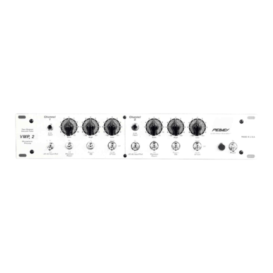 Peavey VMP 2 Operating Manual