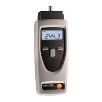 Testo 470 Instruction Manual