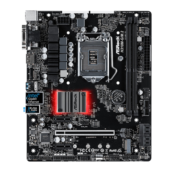 ASROCK H310M-G/M.2 Manual