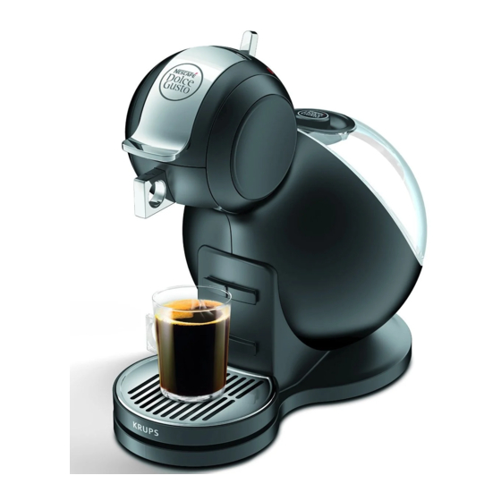 Nescafe Dolce Gusto Melody 3 Quick Start Manual