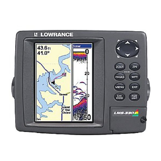 Lowrance LMS 330C Installation And Operation Instructions Manual