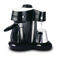 Morphy Richards Cafe Rico Espresso coffee makerwith heated milk frother Owner's Manual