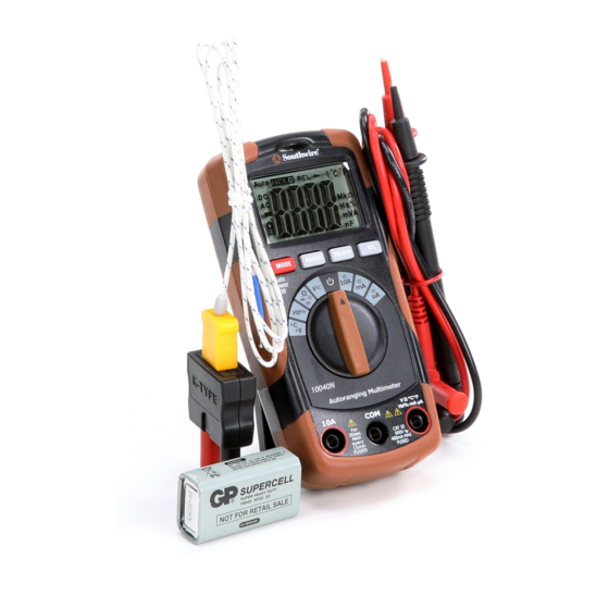 Southwire 10040n Operating Instructions Manual