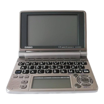 Casio XD-SP6600 Quick Manual
