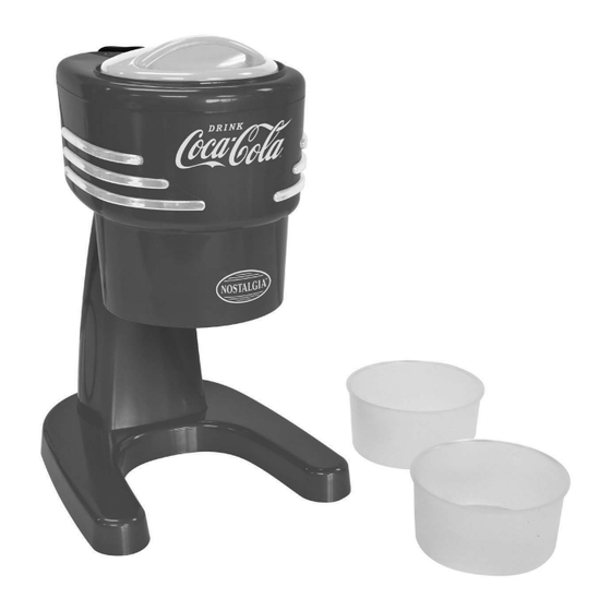 Nostalgia Coca-Cola Series Instructions And Recipes Manual