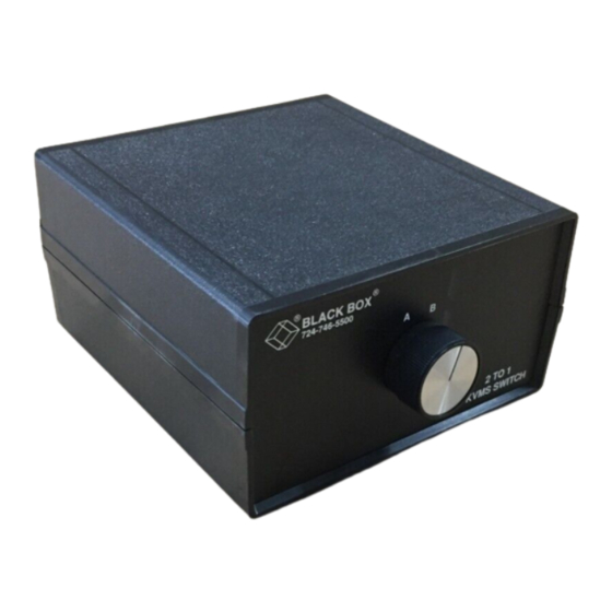 Black Box SW970A Quick Start Manual
