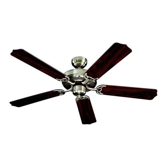 Monte Carlo Fan Company 5HM52 Series Owner's Manual And Installation Manual