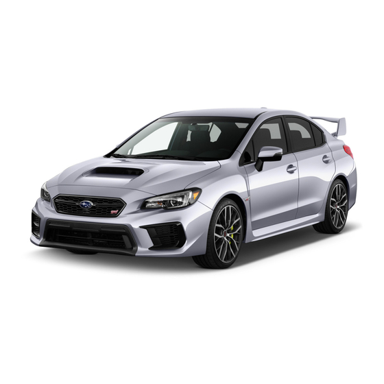 Subaru WRX 2021 Getting Started Manual