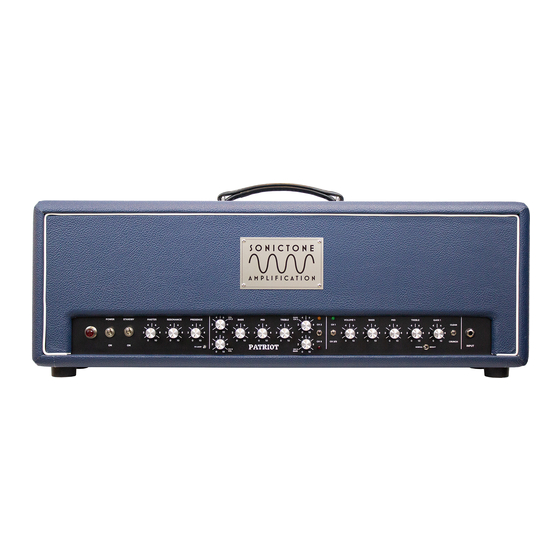 SONICTONE AMPLIFICATION PATRIOT Modern Series Owner's Manual