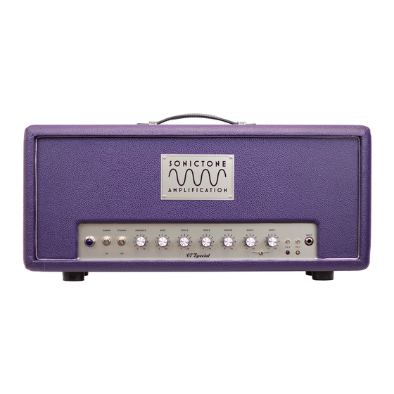 SONICTONE AMPLIFICATION Vintage Series Owner's Manual