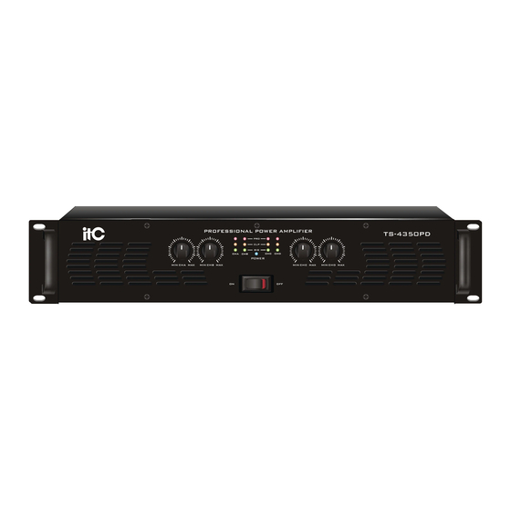 ITC TS-4200PD Operation Manual