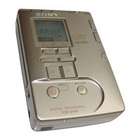 Sony Walkman TCD-D100 Operating Instructions Manual