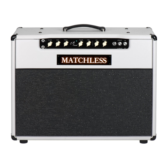 Matchless Amplifier C-30 Series Operation & Instruction Manual