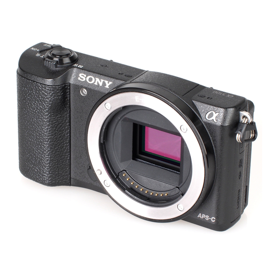 Sony alpha ILCE-5100 Help Manual