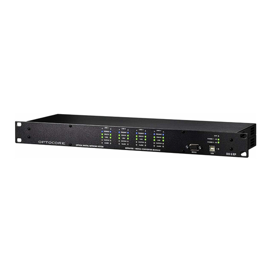 OPTOCORE DD8RP Media Converter Manuals