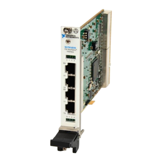 National Instruments NI CardBus-8310-to-PXI Expansion Manuals