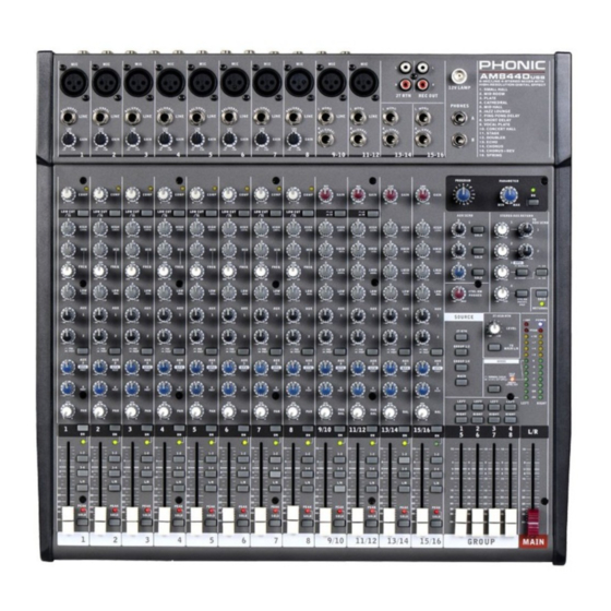 Phonic am844d User Manual