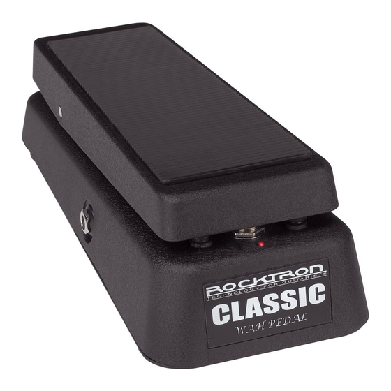 Rocktron CLASSIC WAH PEDAL Manuals