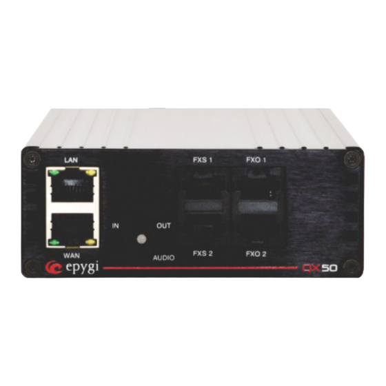 Epygi QX Series Configuring