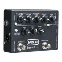 mxr M80 BASS d.i.+ User Manual