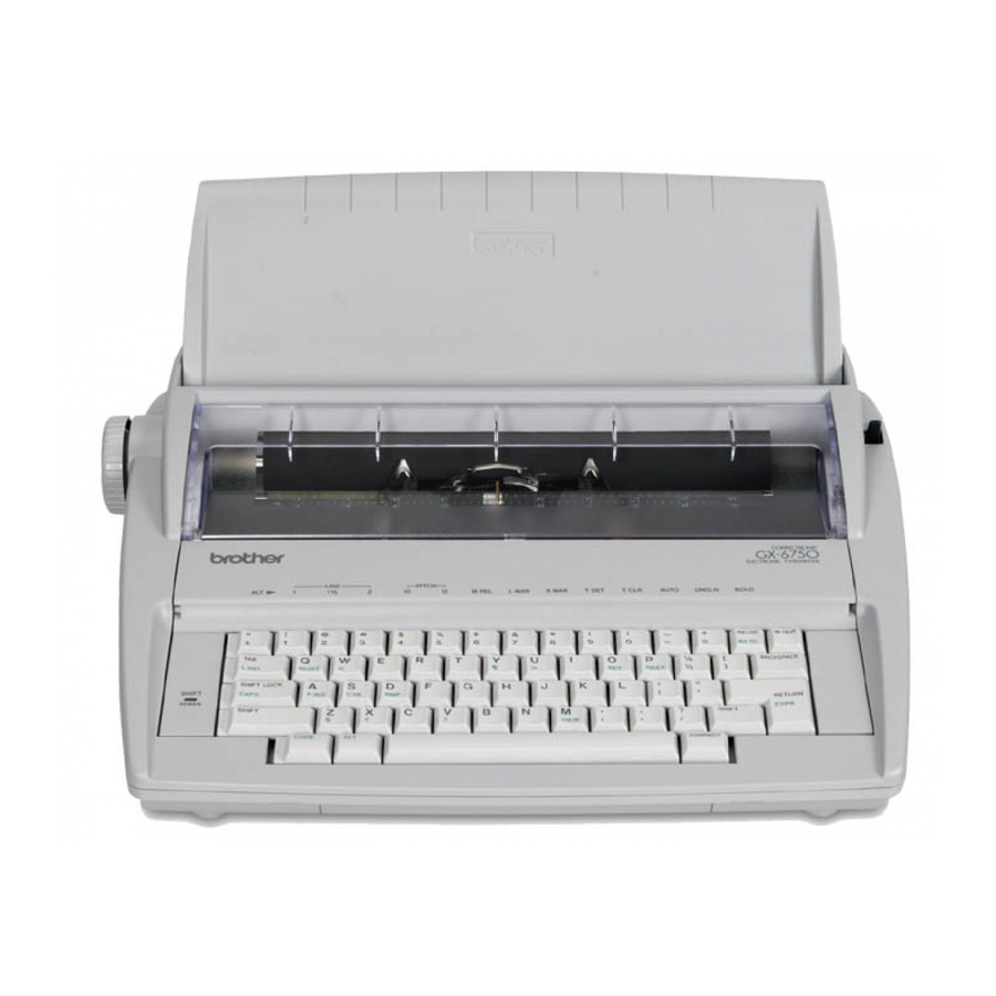 Brother AX-325 User Manual