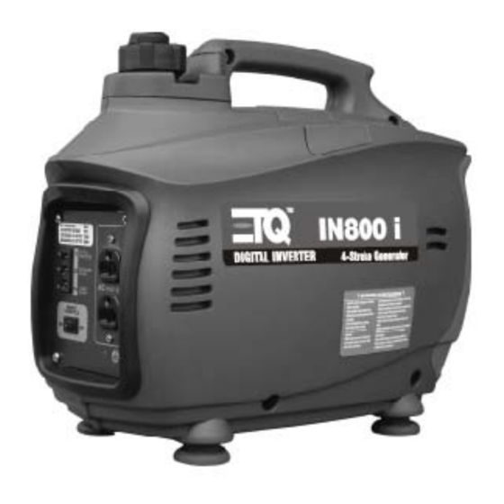 User Manuals: ETQ IN800 i Digital Inverter Generator