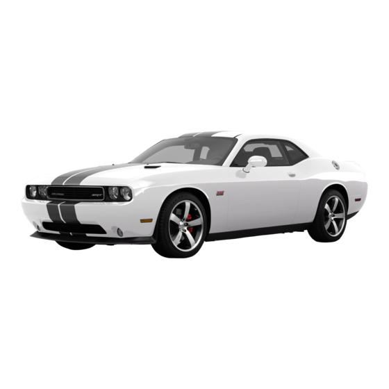 Dodge Challenger SRT Supplement Manual