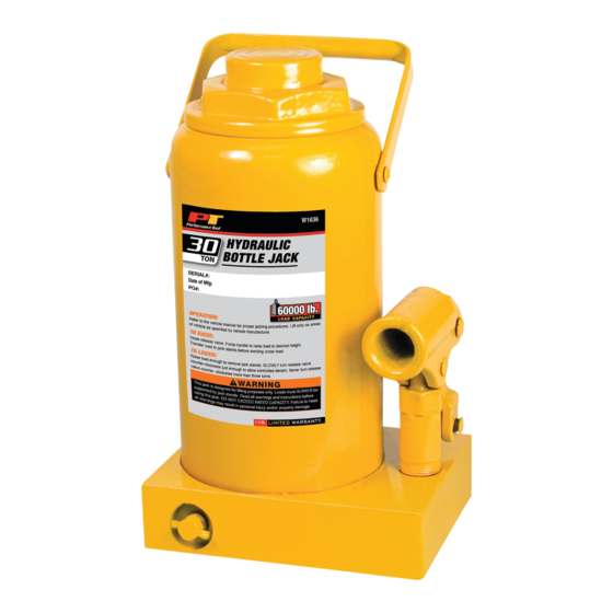 Performance Tool W1636 Owner's Manual