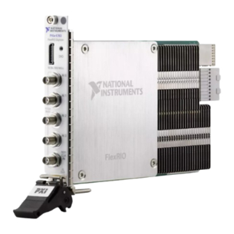 National Instruments PXIe-5763 Getting Started Manual