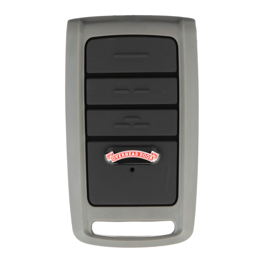 Overhead door 03T - 3 Button Remote Operating Manual