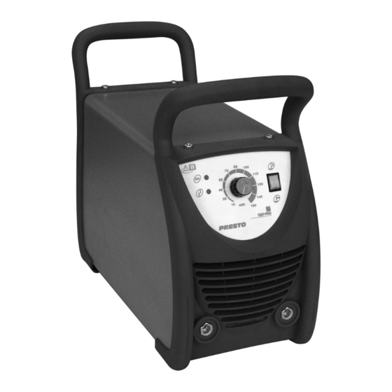 Lincoln Electric Saf-Fro PRESTO 145 FORCE Safety Instruction For Use And Maintenance