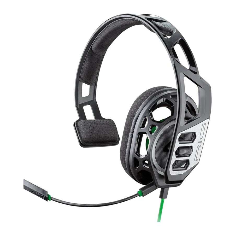 Plantronics RIG 100HS, RIG 100HX, RIG 100 Series Manual